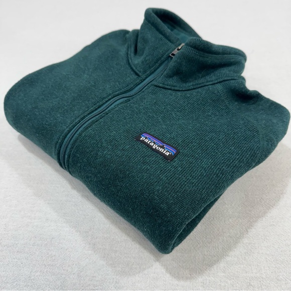 Patagonia Pullover Better Sweater Woman’s XL Green Fleece 1/4 Zip - Picture 1 of 9